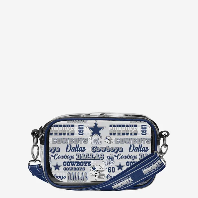 Dallas Cowboys Répéter Sac à bandoulière transparent à imprimé rétro