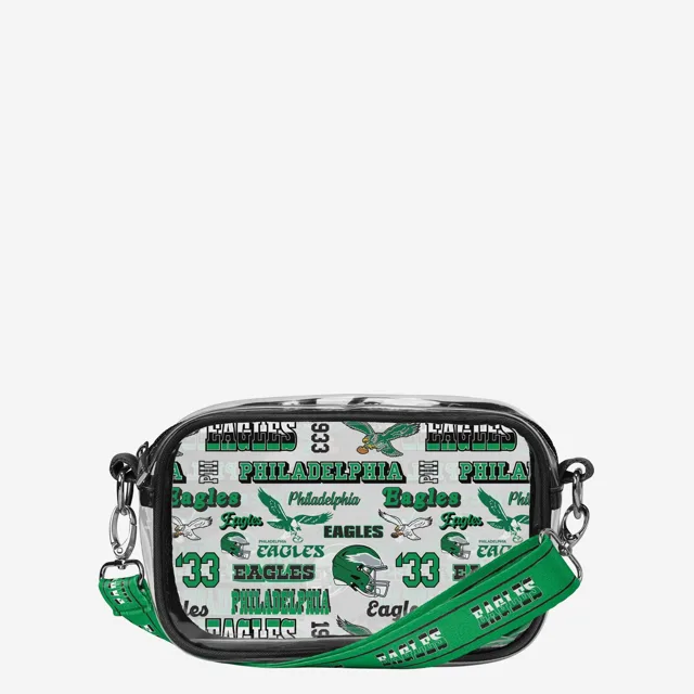 Philadelphia Eagles Répéter Sac à bandoulière transparent à imprimé rétro
