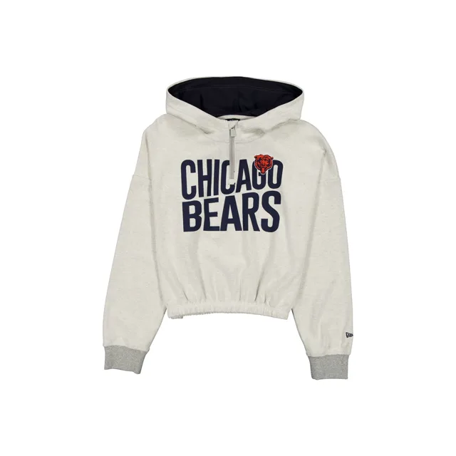 Sweat à capuche Chicago Bears Sport Night Heather Grey pour femme