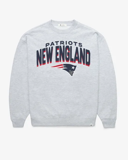 New England Patriots CAMPUS ARCH CLOUD '47 CREW SURDIMENSIONNÉ FEMME