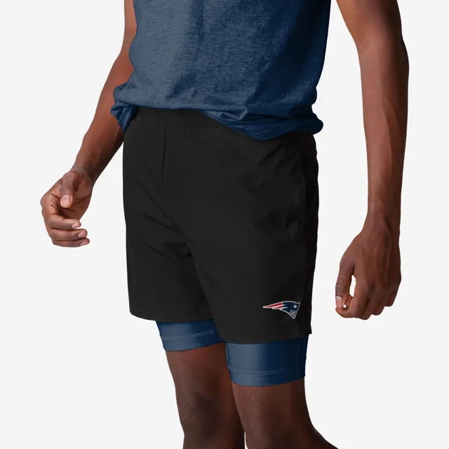 New England Patriots Short noir à doublure couleur équipe