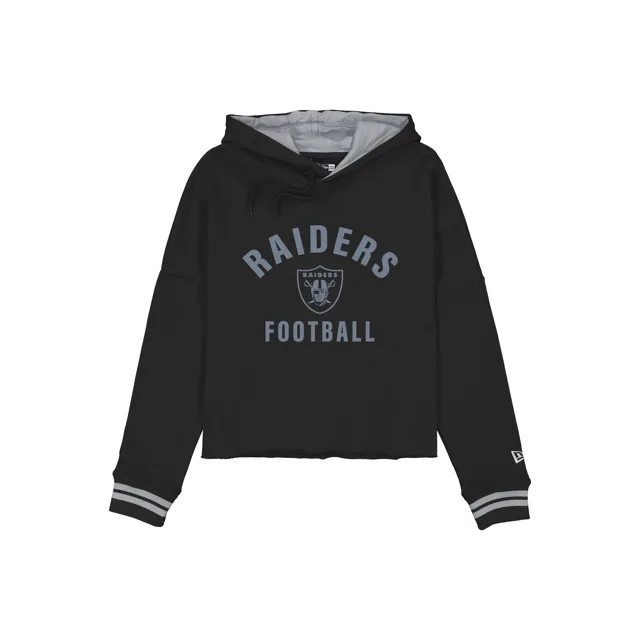 Las Vegas Raiders Sweat à capuche court collégial pour femmes