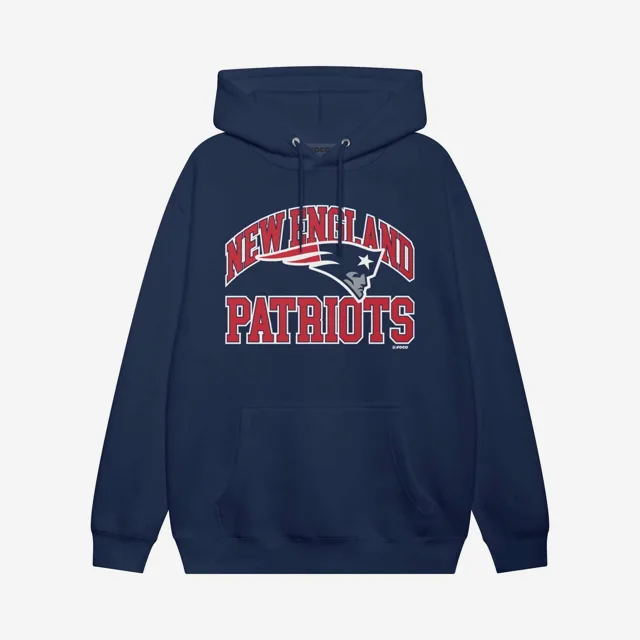 New England Patriots Sweat à capuche avec mot-symbole arqué