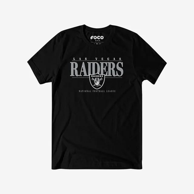 T-shirt à barre signature Las Vegas Raiders