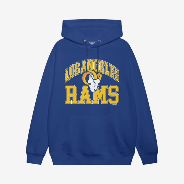 Los Angeles Rams 2020 Sweat à capuche rétro avec mot-symbole arqué