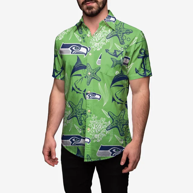 Seattle Seahawks Chemise boutonnée à fleurs