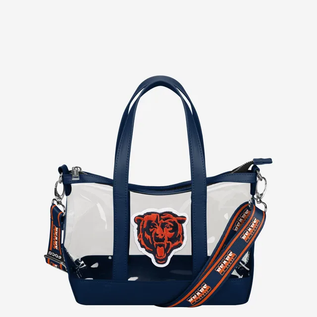 Chicago Bears Mini sac fourre-tout transparent à bandoulière