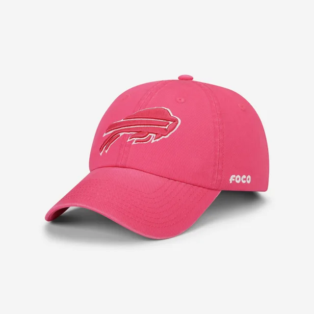 Casquette décontractée Buffalo Bills magenta et blanche