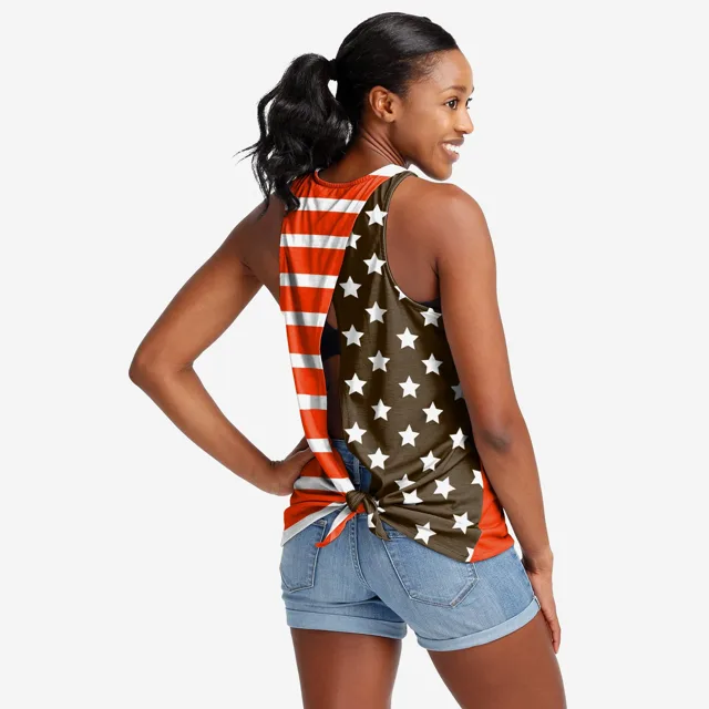 Cleveland Browns Haut sans manches Americana Tie-Breaker pour femme