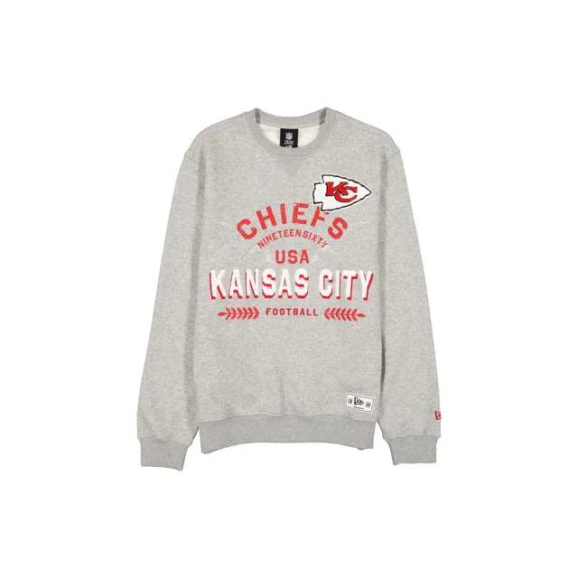 Kansas City Chiefs Col rond gris chiné Laurel
