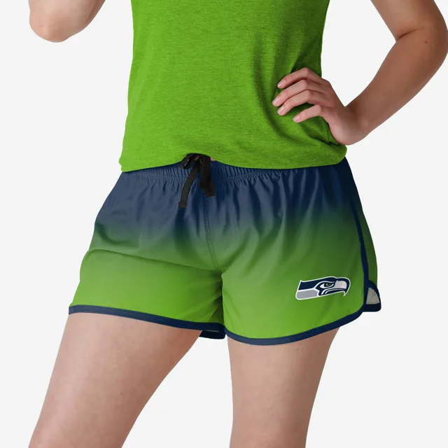 Seattle Seahawks Short de course dégradé pour femmes