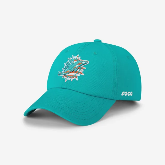 Miami Dolphins Casquette décontractée avec logo principal Americana