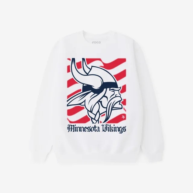 Minnesota Vikings Sweat-shirt à col rond avec logo American Heritage