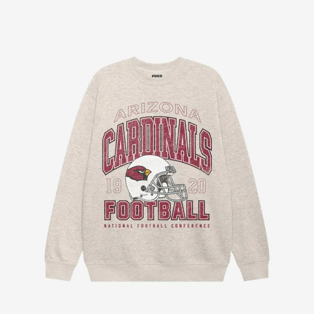 Sweat-shirt universitaire à col rond Arizona Cardinals