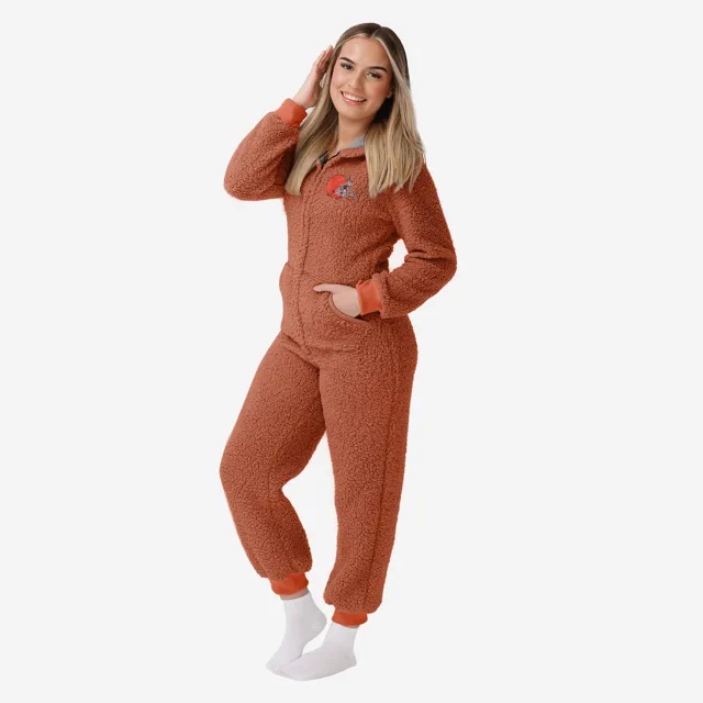 Cleveland Browns Pyjama une pièce Sherpa Original pour femme