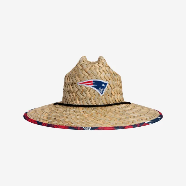 Chapeau de Paille Floral New England Patriots