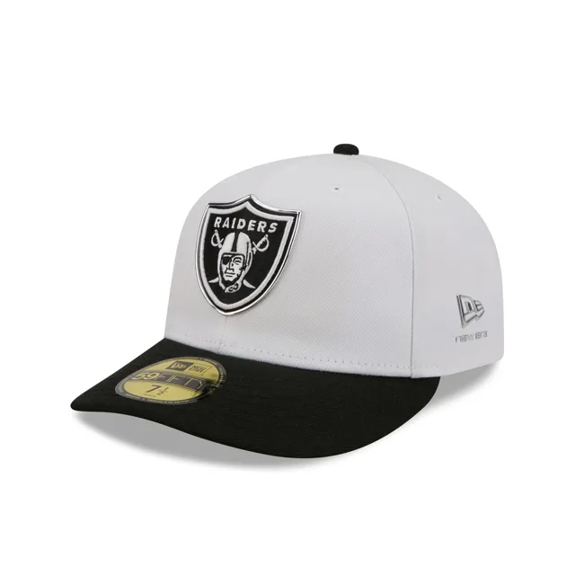 Las Vegas Raiders 2026 Draft Casquette ajustée 59FIFTY noire et blanche