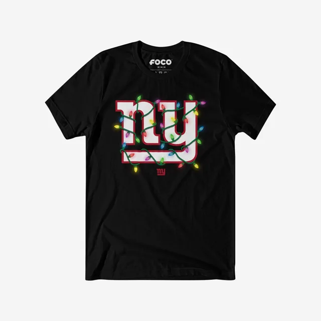 New York Giants T-shirt avec logo principal Holiday Lights