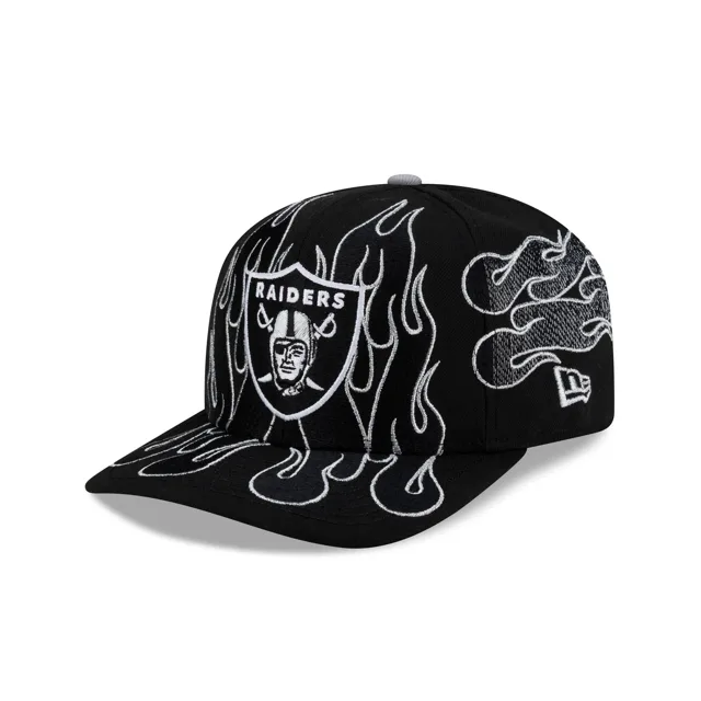 Nice Kicks x Las Vegas Raiders Y2K Flames 9FIFTY Casquette Snapback coupe originale