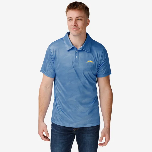 Los Angeles Chargers Polo en polyester camouflage couleur