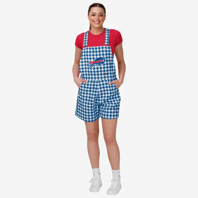 Buffalo Bills Salopette à bretelles à carreaux vichy pour femme