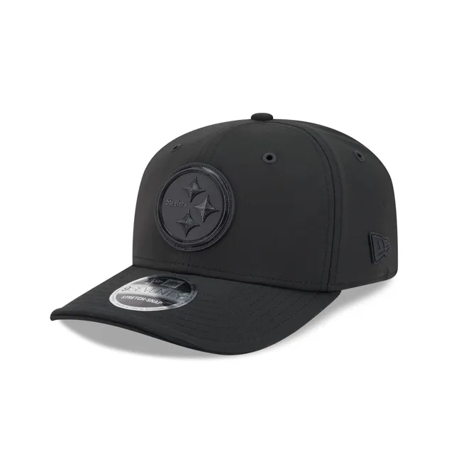 Pittsburgh Steelers 2026 Sideline Noir 9SEVENTY Chapeau extensible à bouton-pression