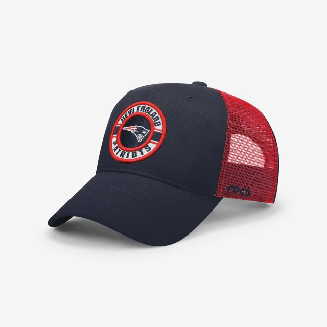 Casquette de camionneur bicolore New England Patriots Patch