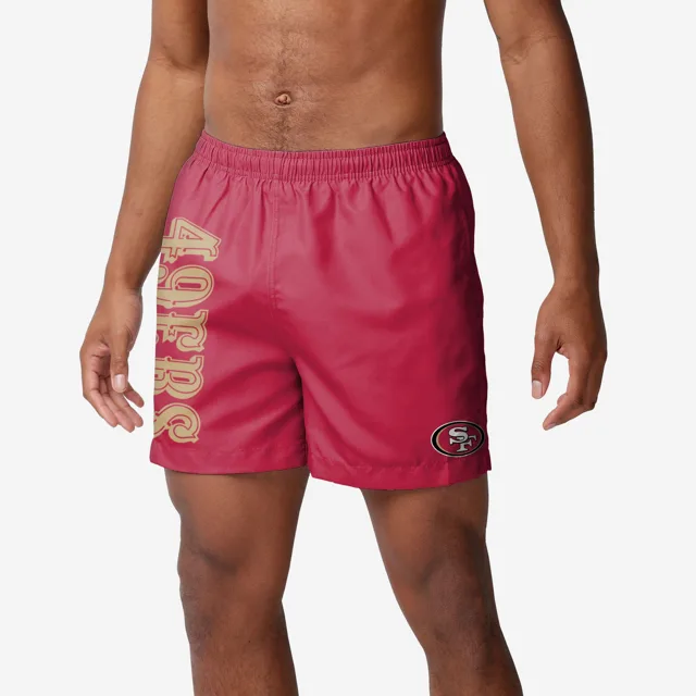 San Francisco 49ers Maillot de bain uni Wordmark 5,5"