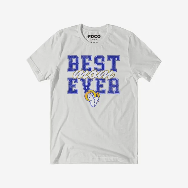 Los Angeles Rams T-shirt empilé la meilleure maman de tous les temps