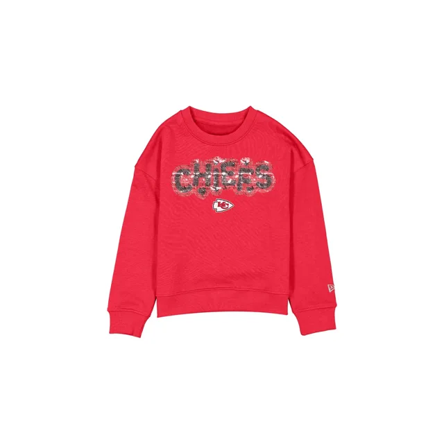 Kansas City Chiefs Col rond à paillettes pour filles