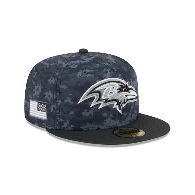 Baltimore Ravens 2026 Salut au service 59FIFTY Chapeau ajusté