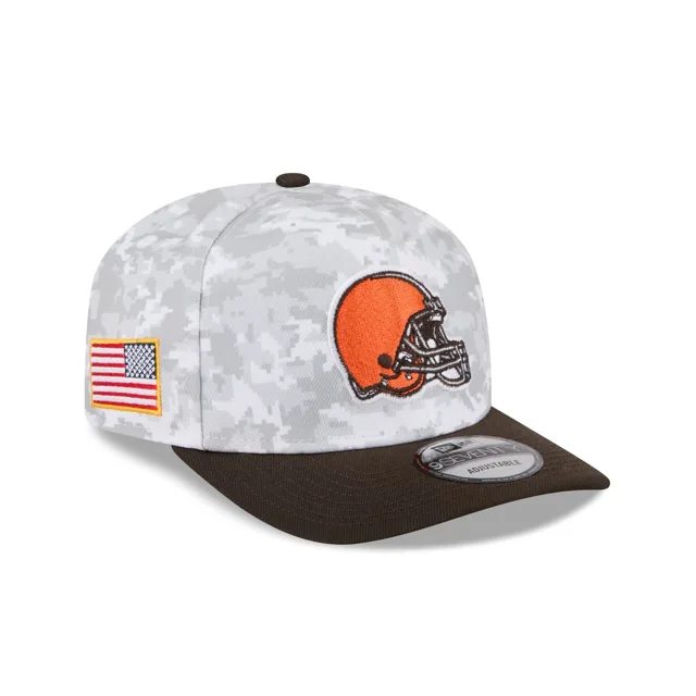 Cleveland Browns 2025 Salut au service Fan Gear 9SEVENTY Chapeau extensible à bouton-pression