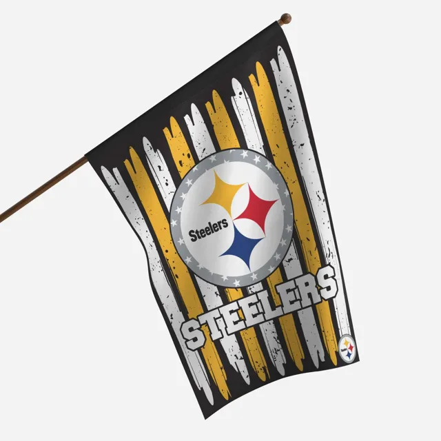 Pittsburgh Steelers Drapeau vertical Americana à coup de pinceau