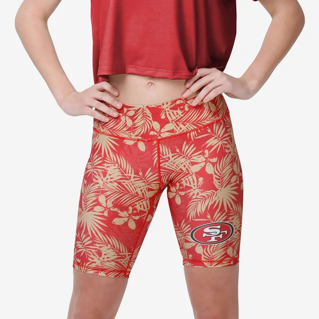 San Francisco 49ers Short de vélo fleuri pour femme