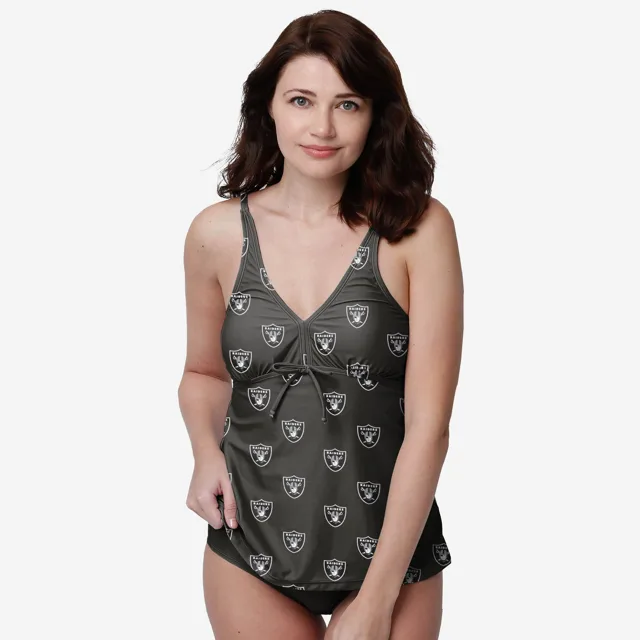 Las Vegas Raiders Tankini avec mini logo pour femme