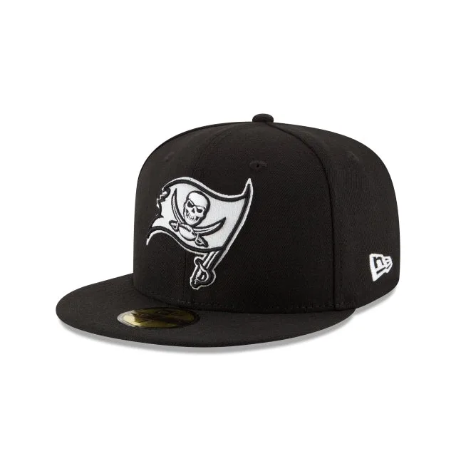Tampa Bay Buccaneers Chapeau ajusté 59FIFTY noir et blanc