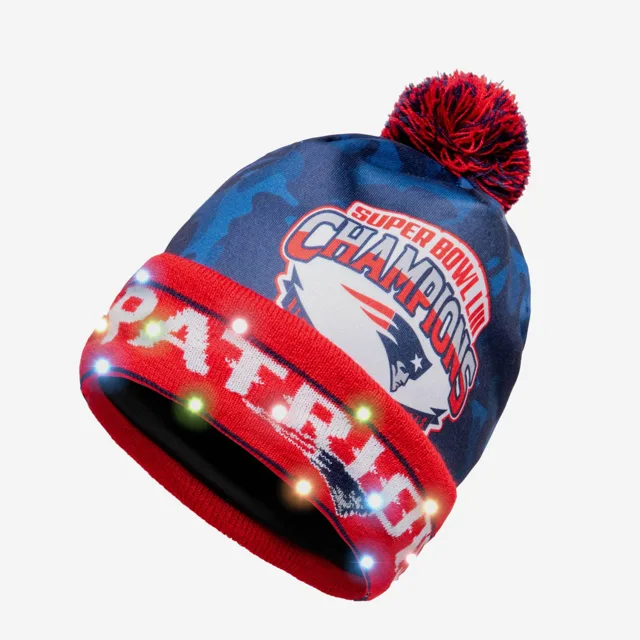 Bonnet lumineux New England Patriots Super Bowl LIII