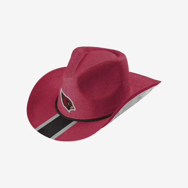 Chapeau de cowboy à rayures d'équipe Arizona Cardinals