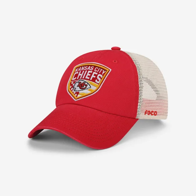 Kansas City Chiefs Casquette de camionneur décontractée avec patch Americana