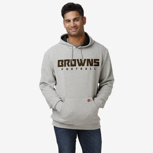 Cleveland Browns Sweat à capuche tissé gris