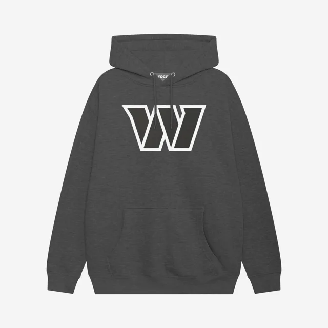 Washington Commanders Sweat à capuche avec logo principal noir et blanc