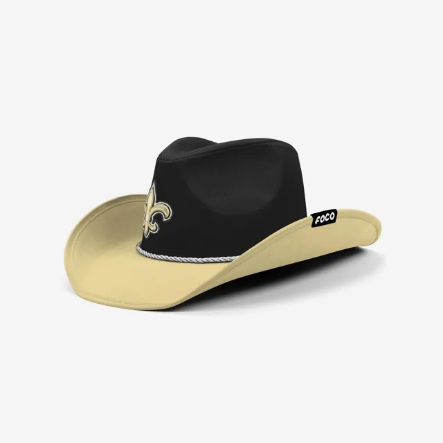 New Orleans Saints Chapeau de cowboy bicolore