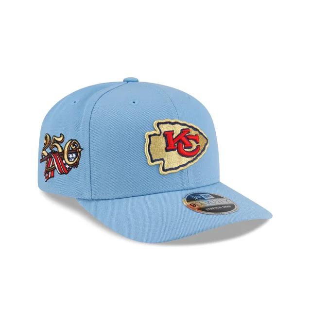 Kansas City Chiefs Chapeau extensible 9SEVENTY rouge, blanc et bleu