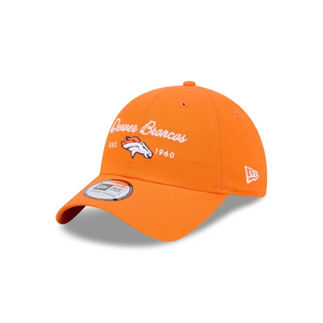 Denver Broncos Script Wordmark Chapeau réglable classique décontracté