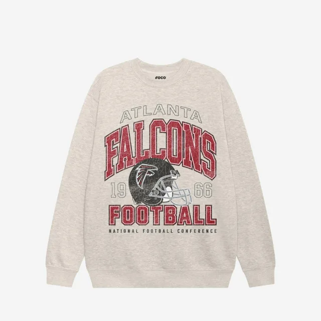 Sweat-shirt universitaire à col rond Atlanta Falcons