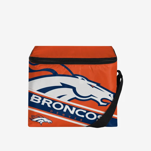 Denver Broncos Lot de 6 glacières avec grand logo et rayures