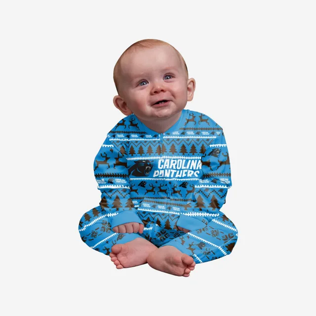 Carolina Panthers Pyjama de vacances en famille pour bébé