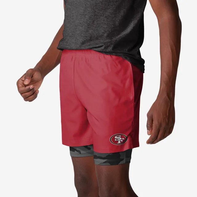 San Francisco 49ers Team Color Camo Liner Short