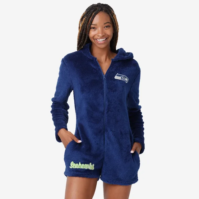Seattle Seahawks Pyjama une pièce court et confortable pour femme