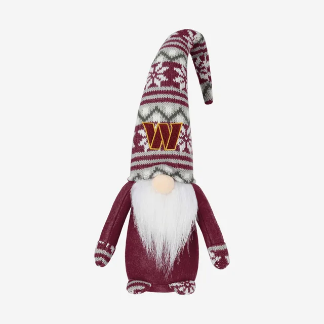 Washington Commanders Gnome en peluche à chapeau courbé